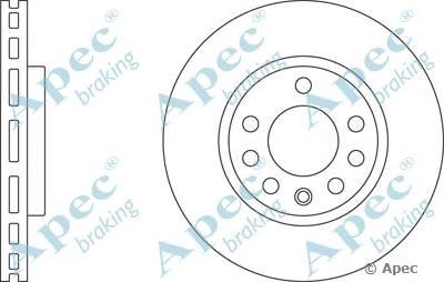 APEC BRAKING dsk2508 -  Тормозной диск